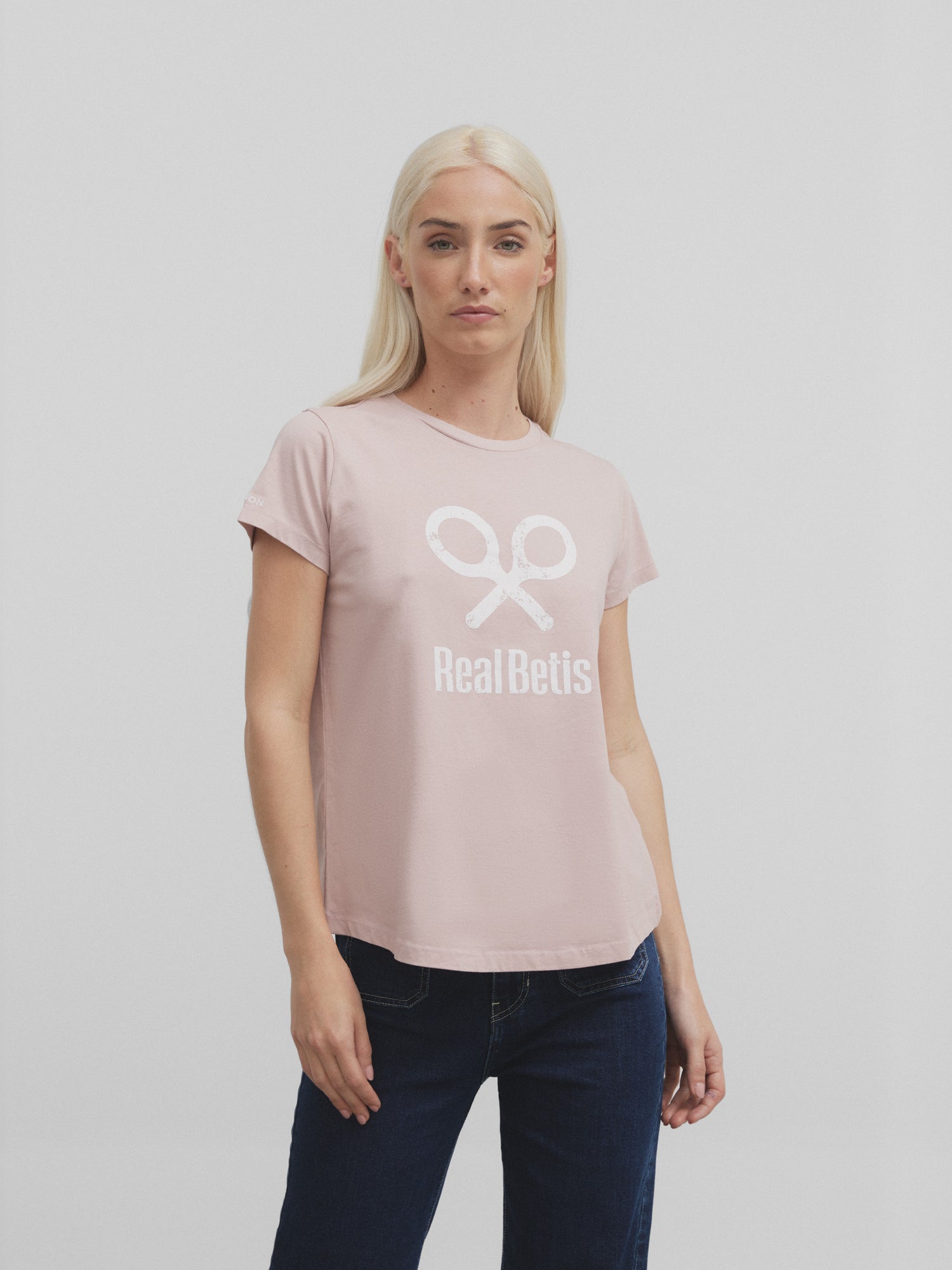 Real Betis pink women's racket t-shirt