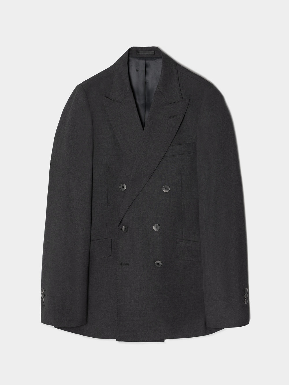 Americana traje cruzado stretch gris