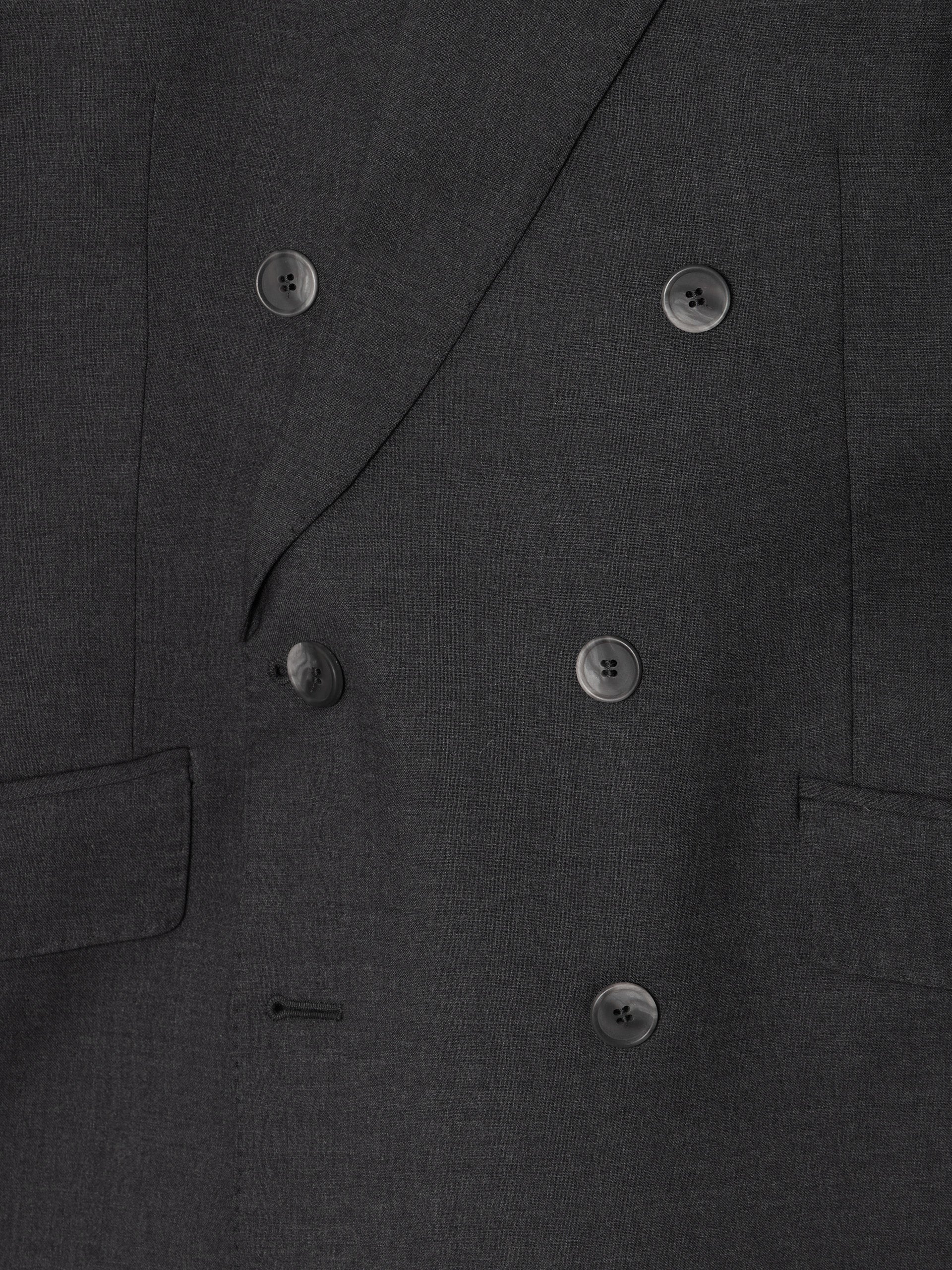 Americana traje cruzado stretch gris