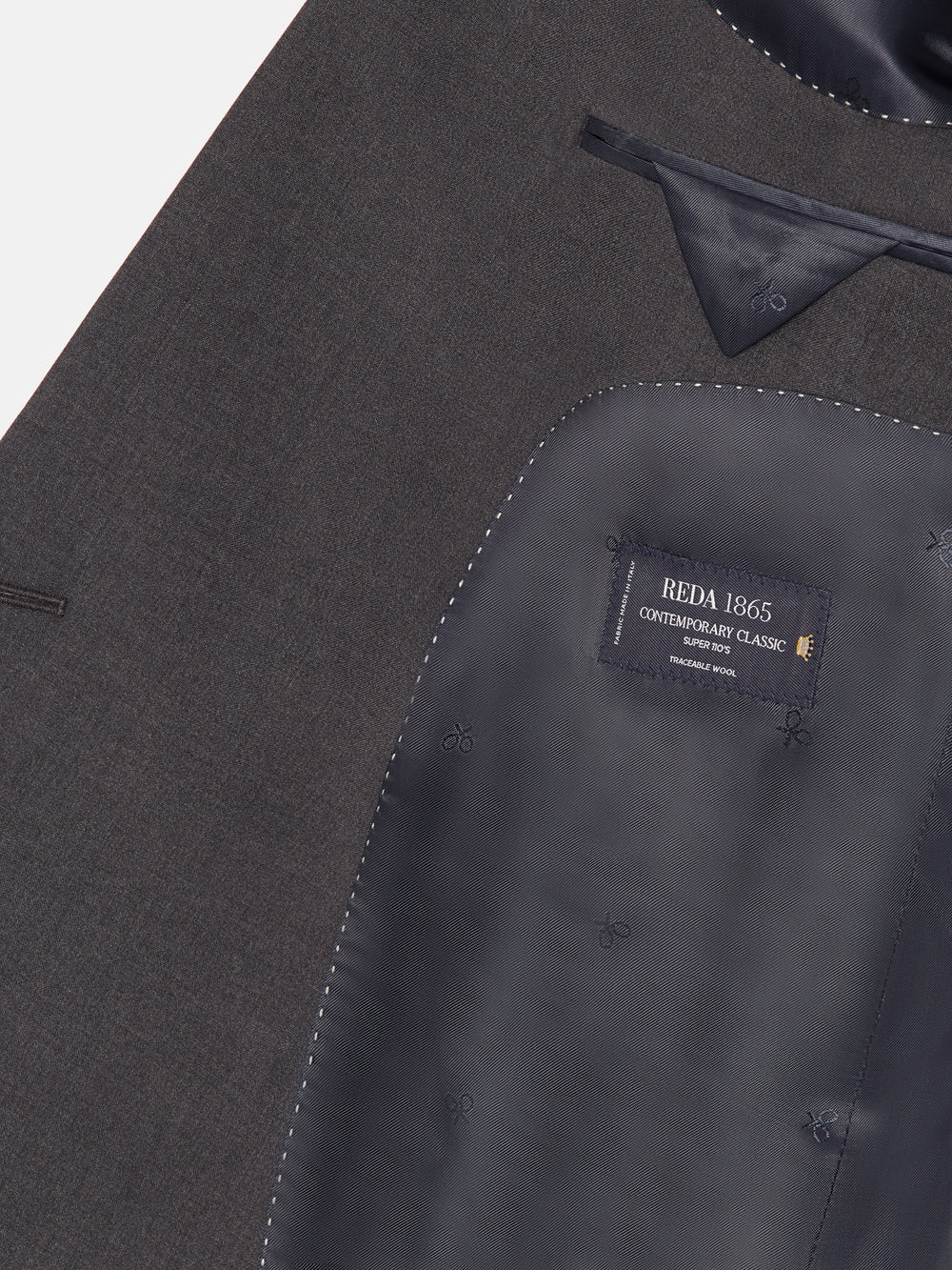 Americana traje cruzado stretch gris