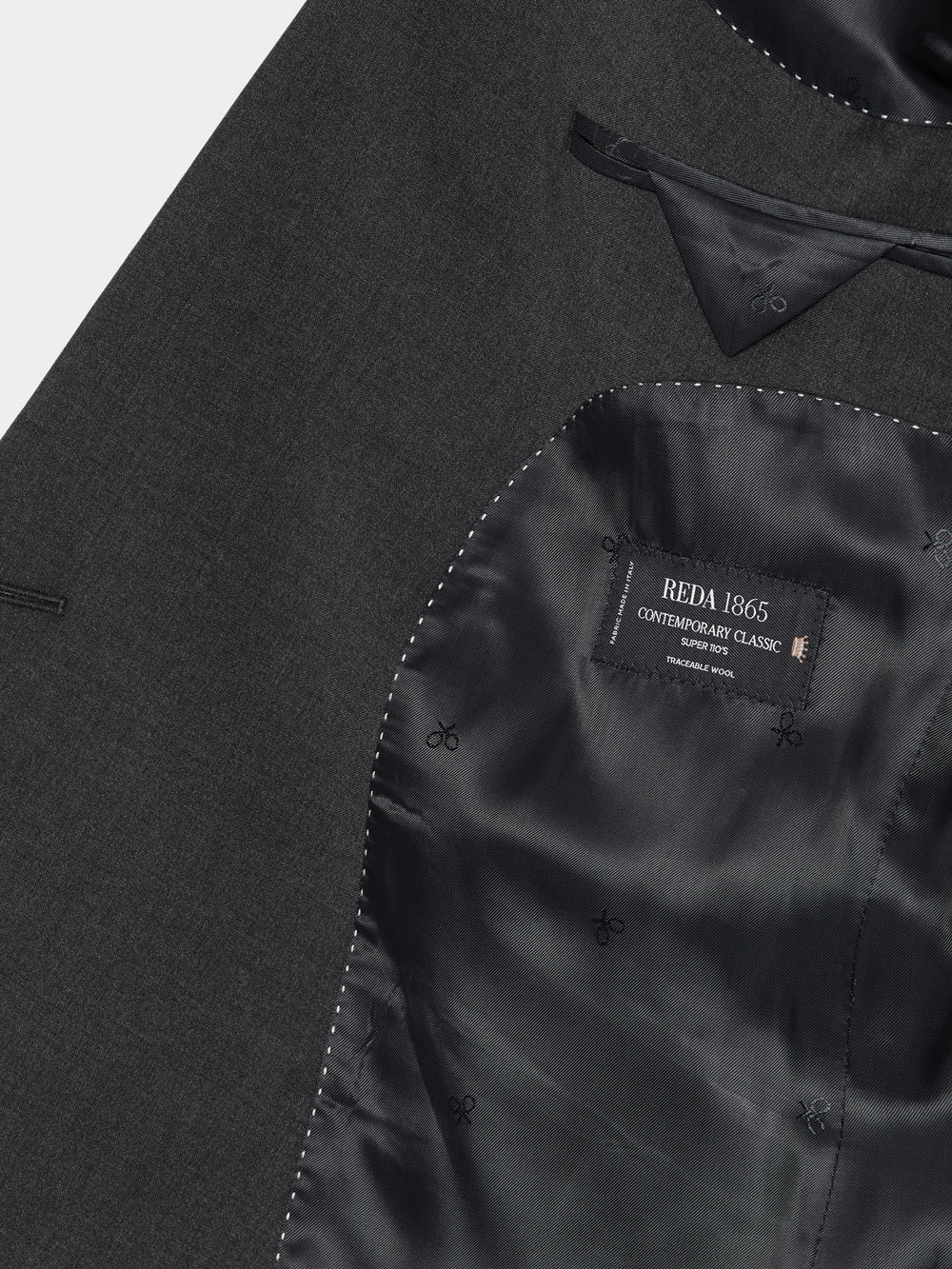 Americana traje cruzado stretch gris