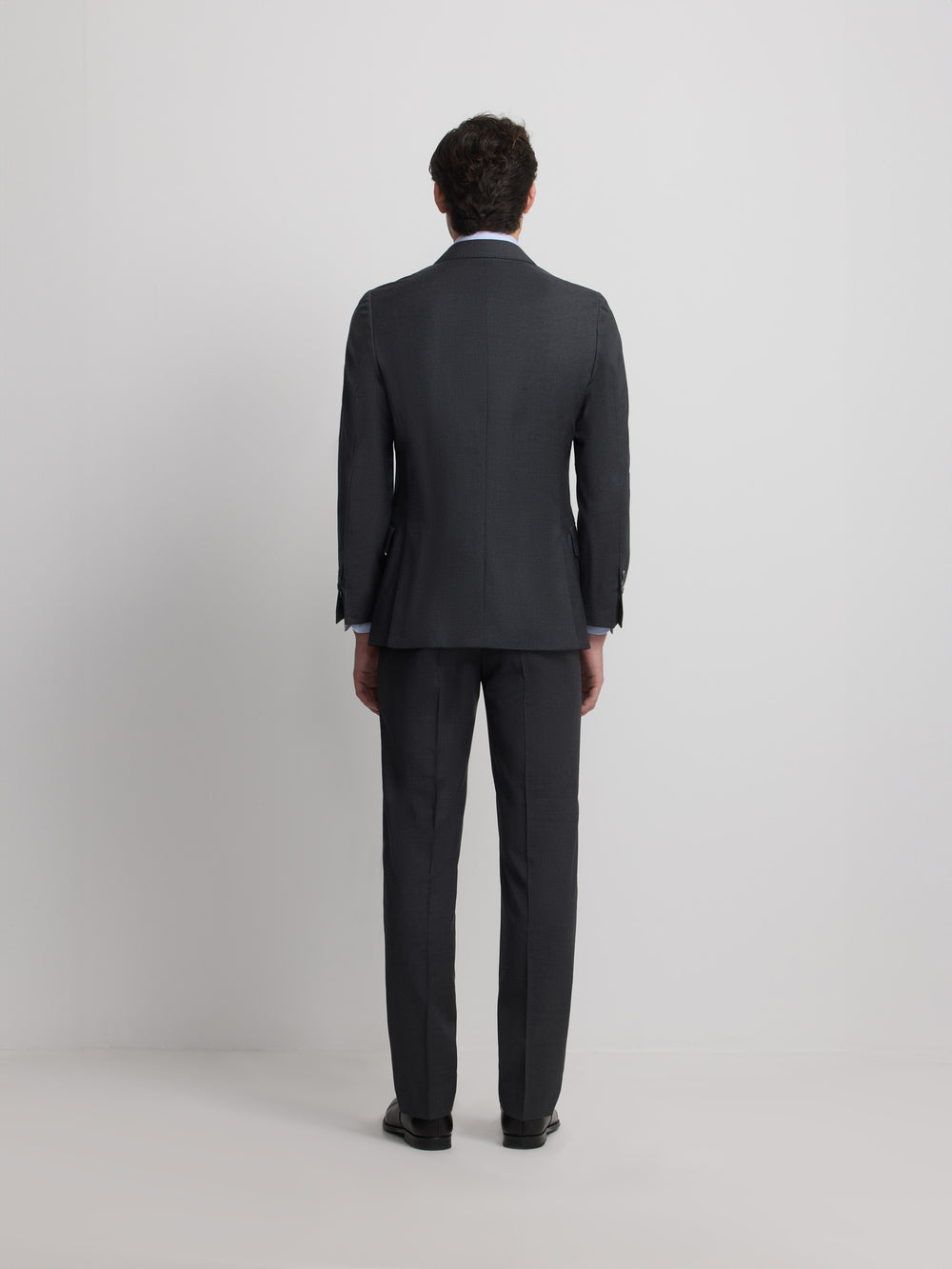 Americana traje cruzado stretch gris