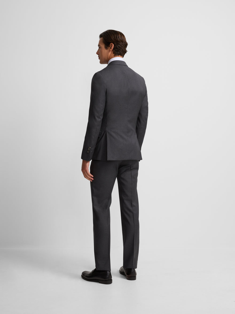 Americana traje cruzado stretch gris