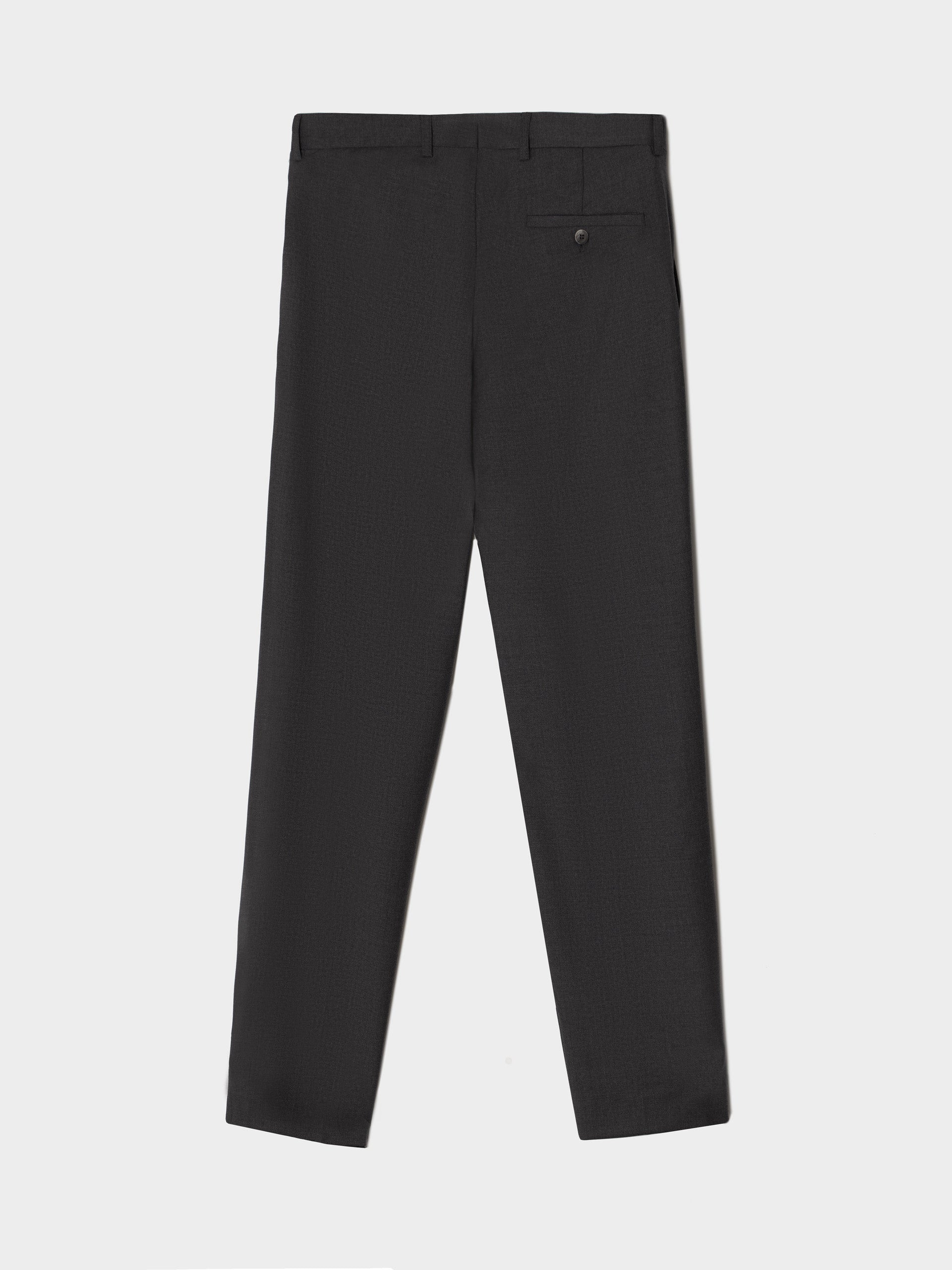 Gray stretch double-breasted suit pants