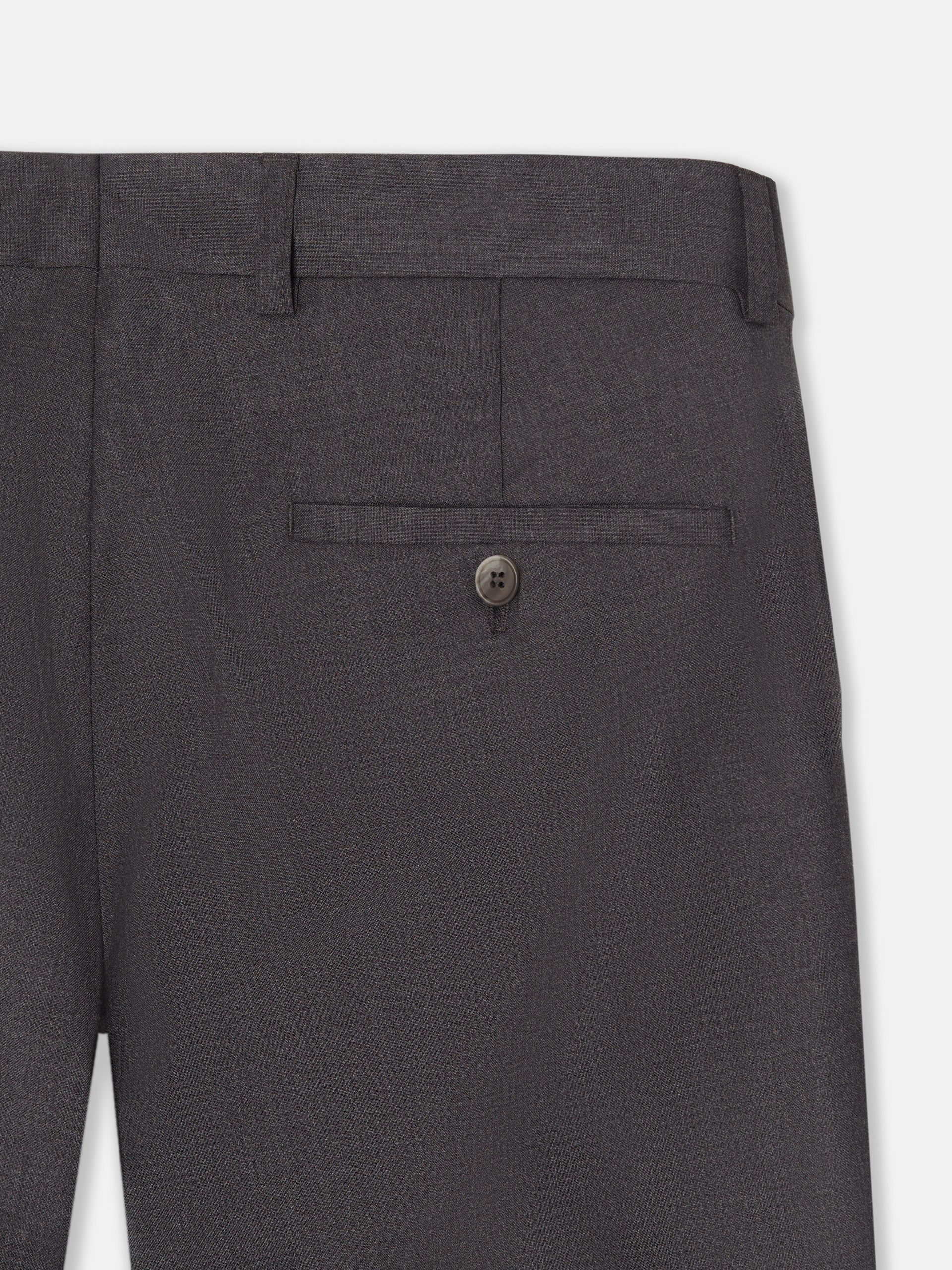 Gray stretch double-breasted suit pants