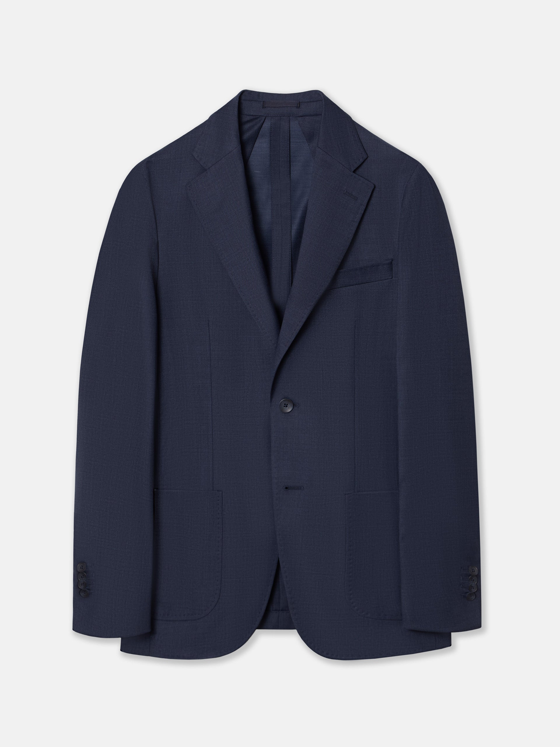 Blue fil a fil suit jacket