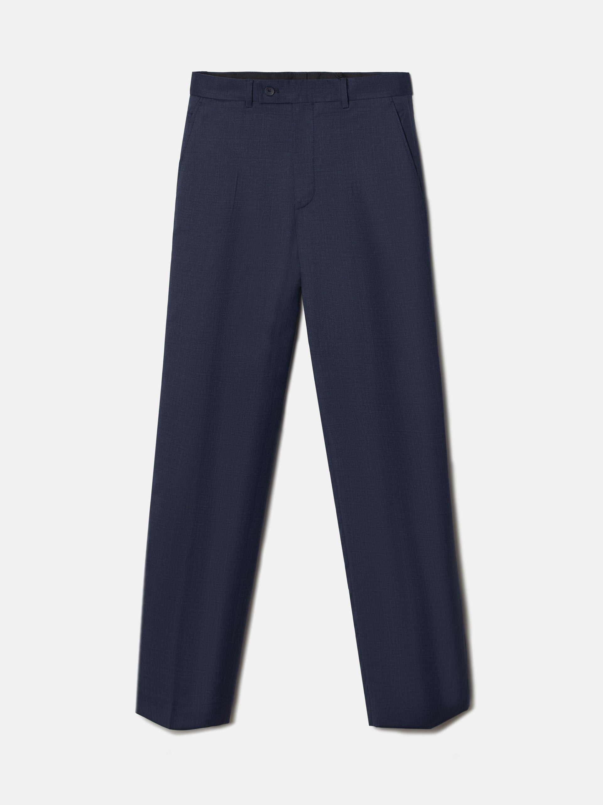 Pantalon de costume fil à fil bleu
