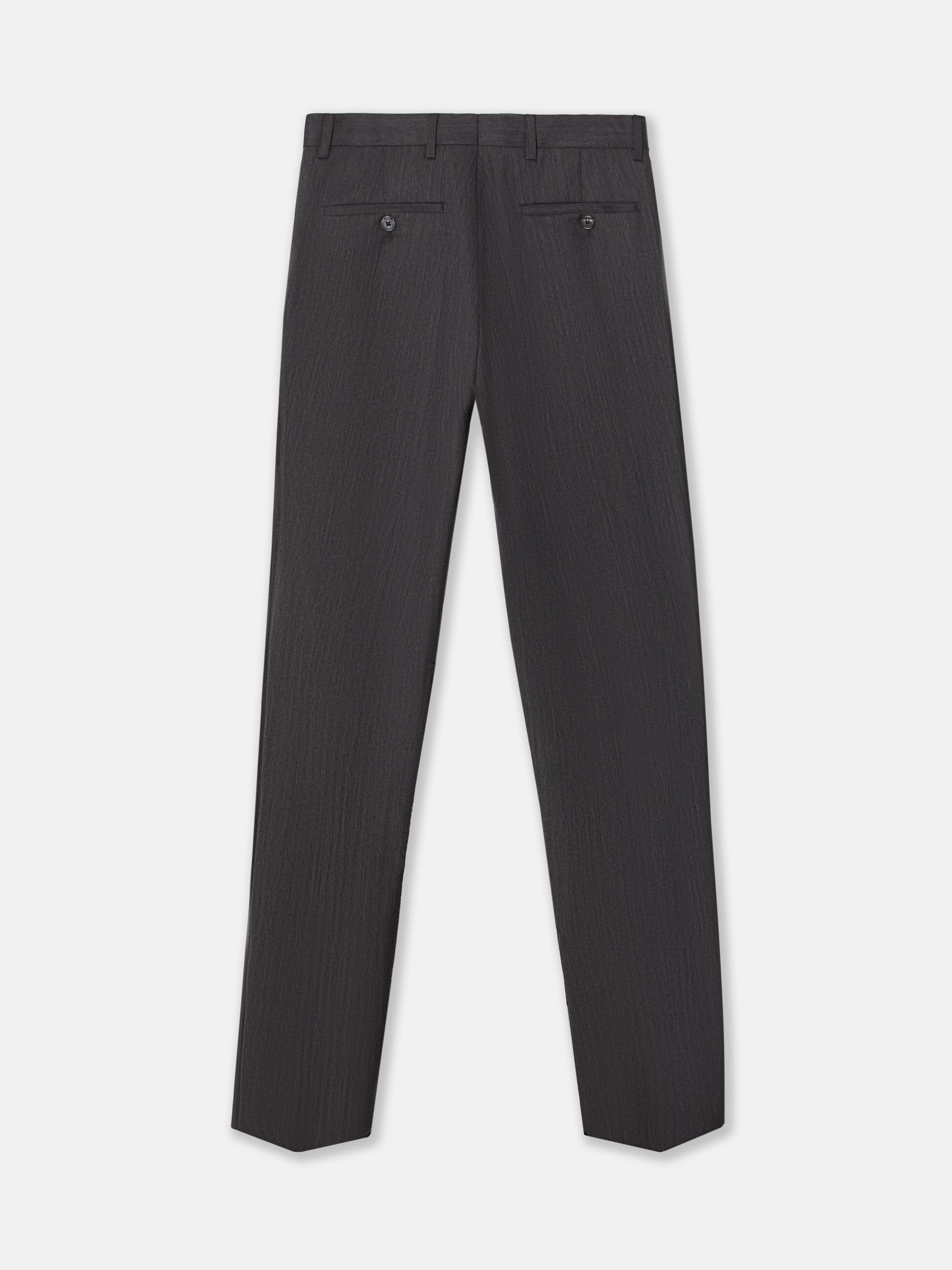 Classic gray herringbone suit pants