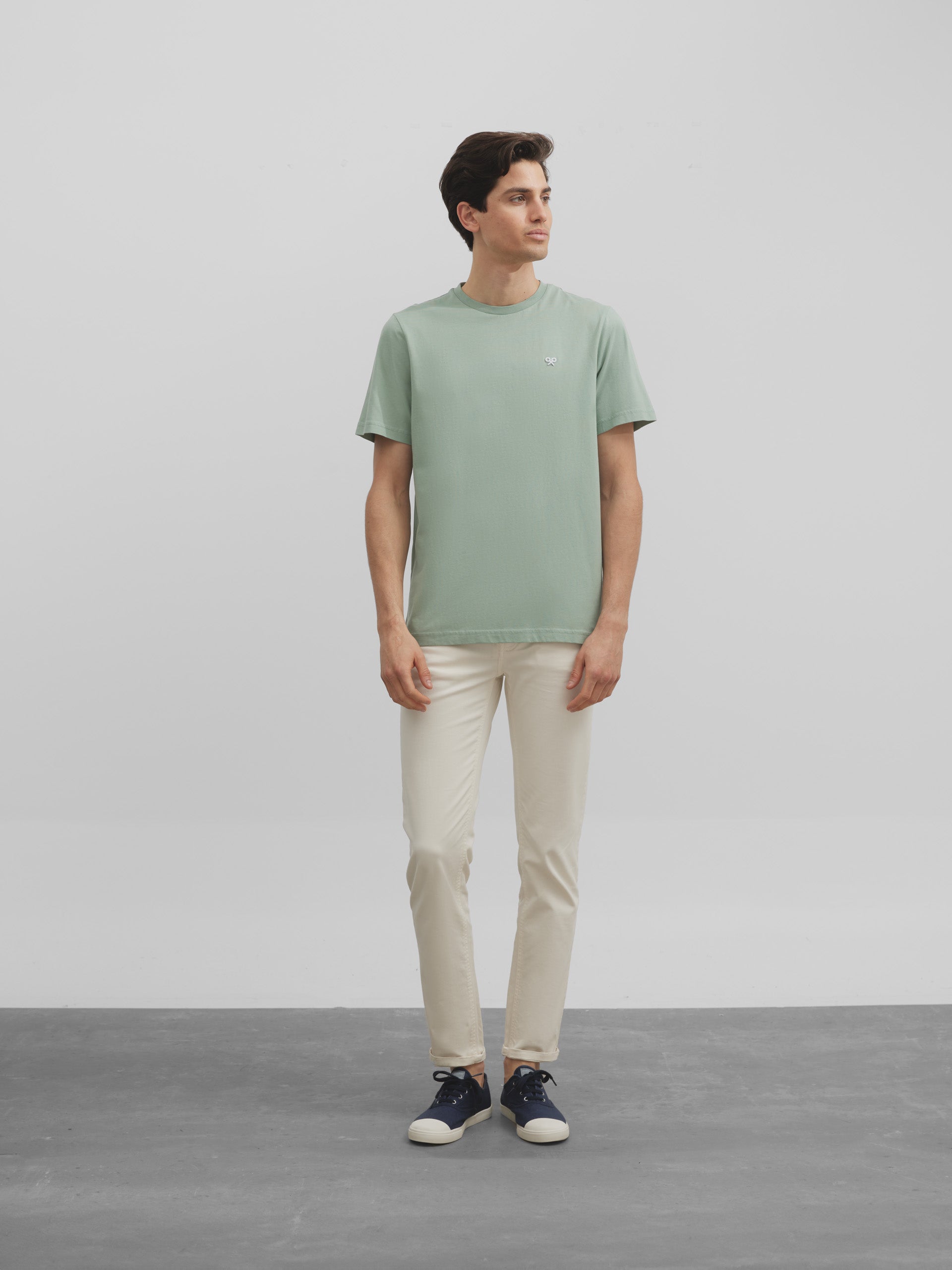 T-shirt raquette géométrique vert