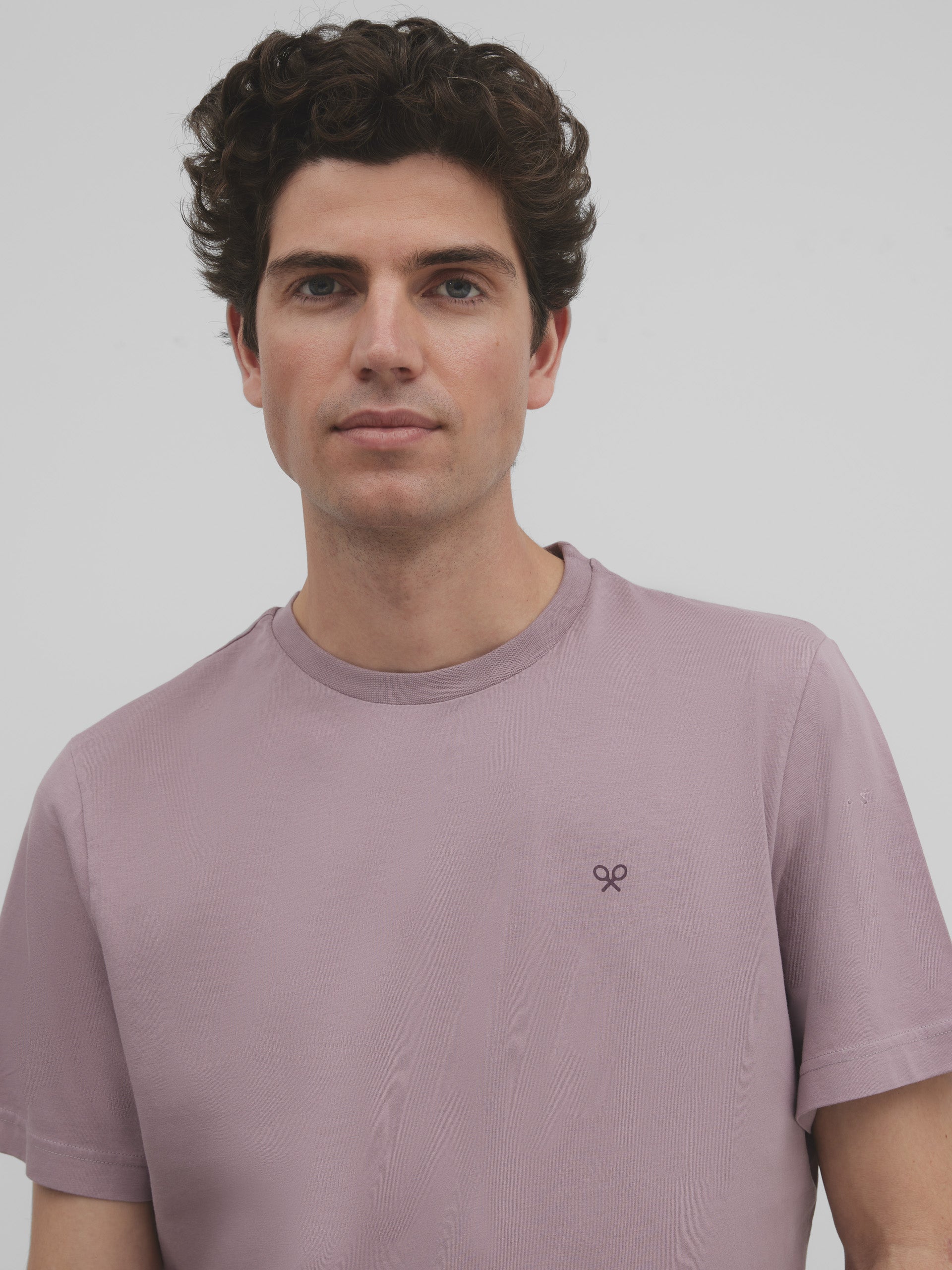 Camiseta silbon raqueta trasera purpura