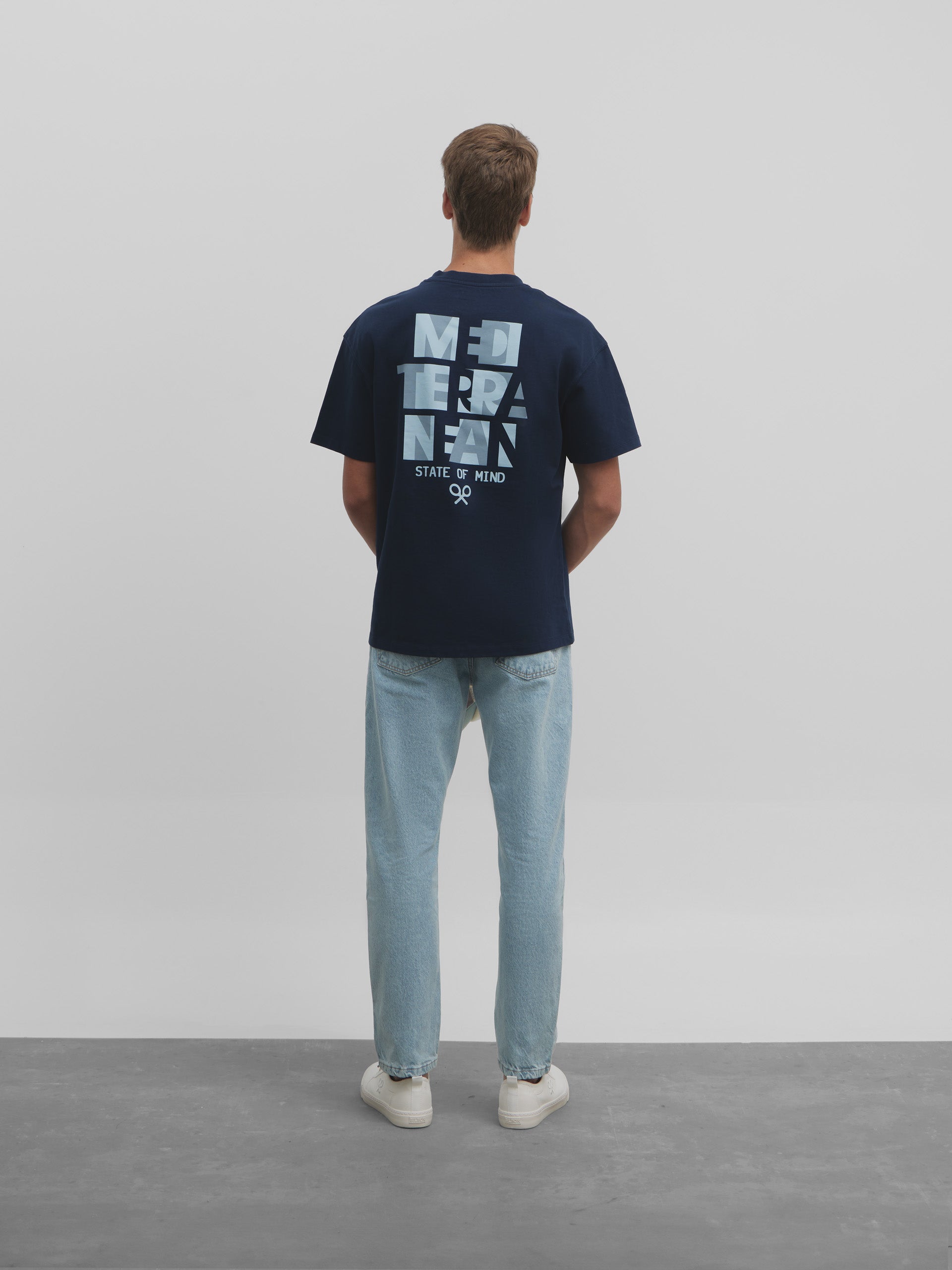 Special fit Mediterranean navy blue t-shirt