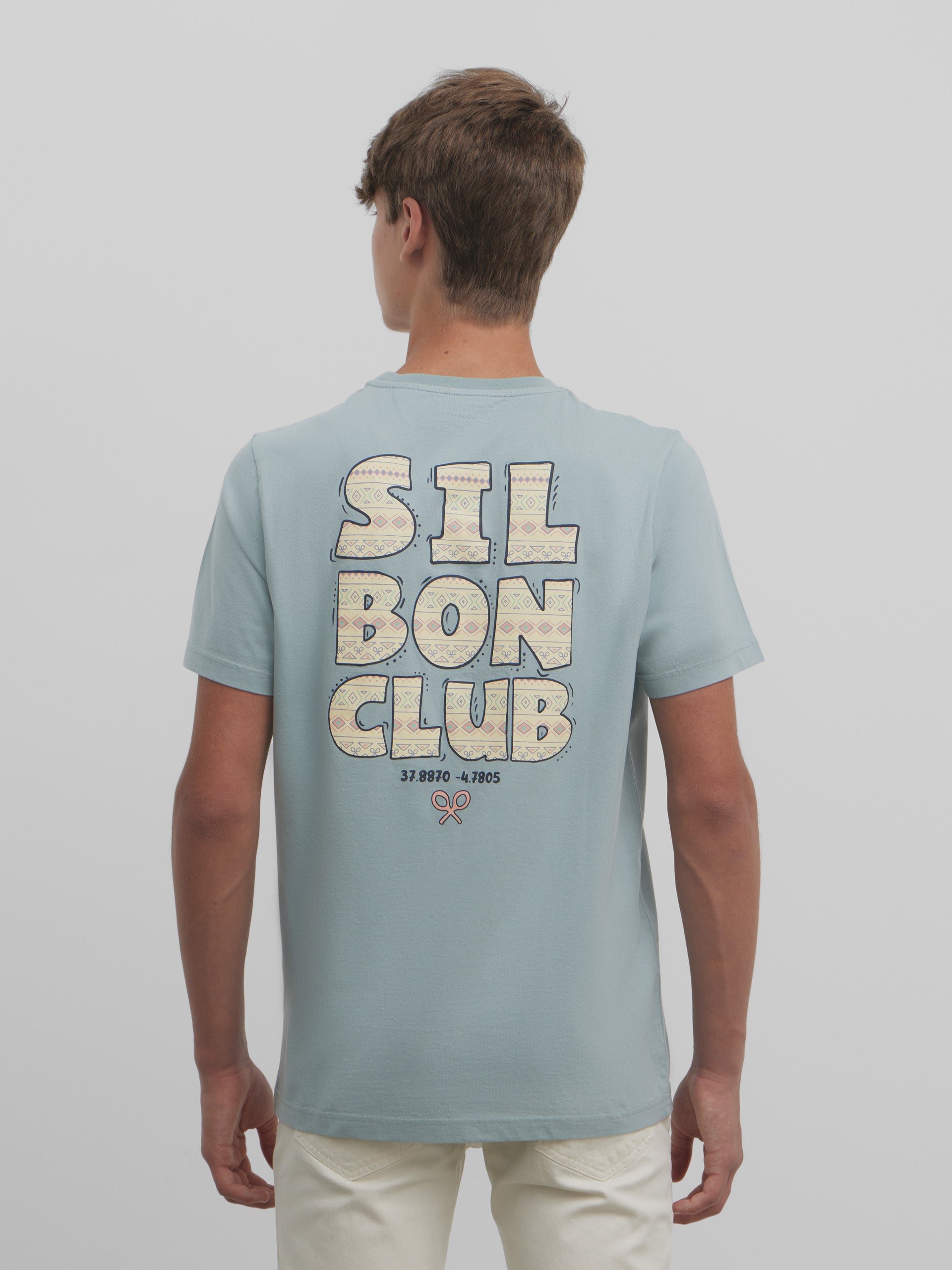 T-shirt ethnique vert Silbon club