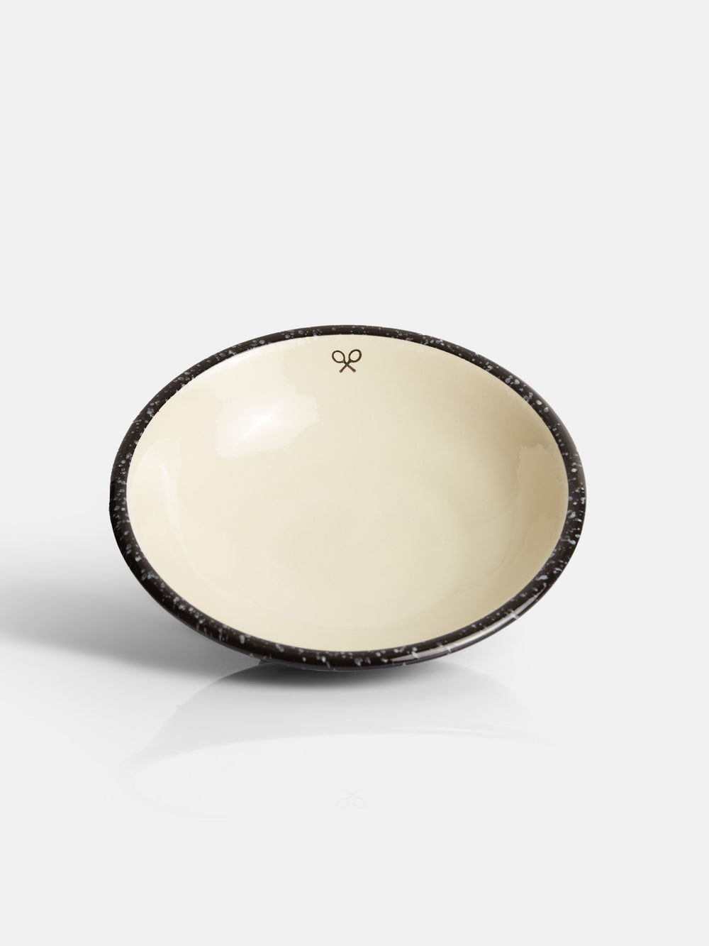 Plato hondo ceramico esmalte bicolor