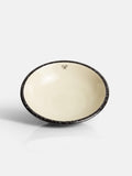 Plato hondo ceramico esmalte bicolor