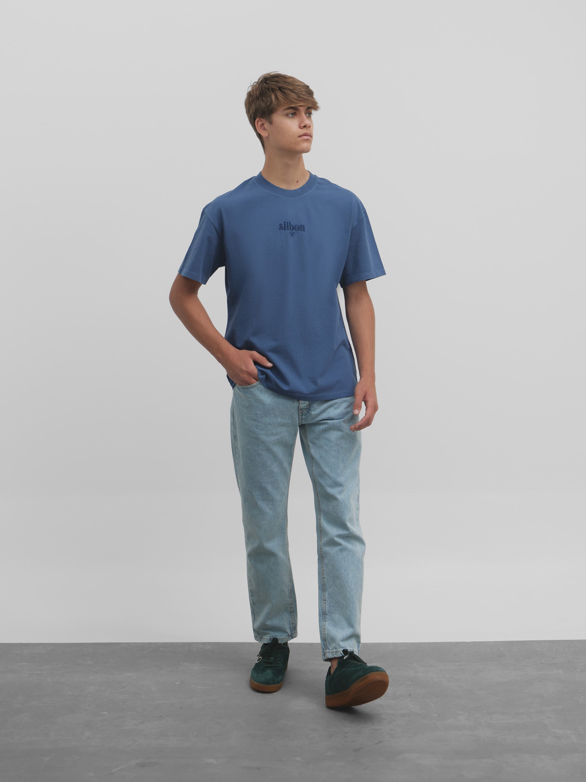 Silbon special fit blue t-shirt