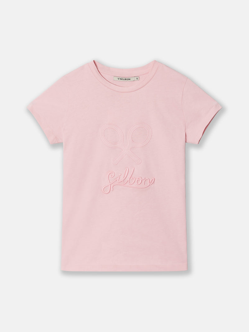 Camiseta woman clasica rosa claro