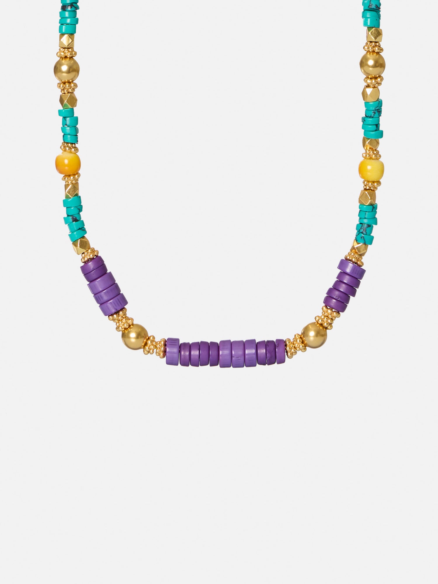 Colorful stone necklace