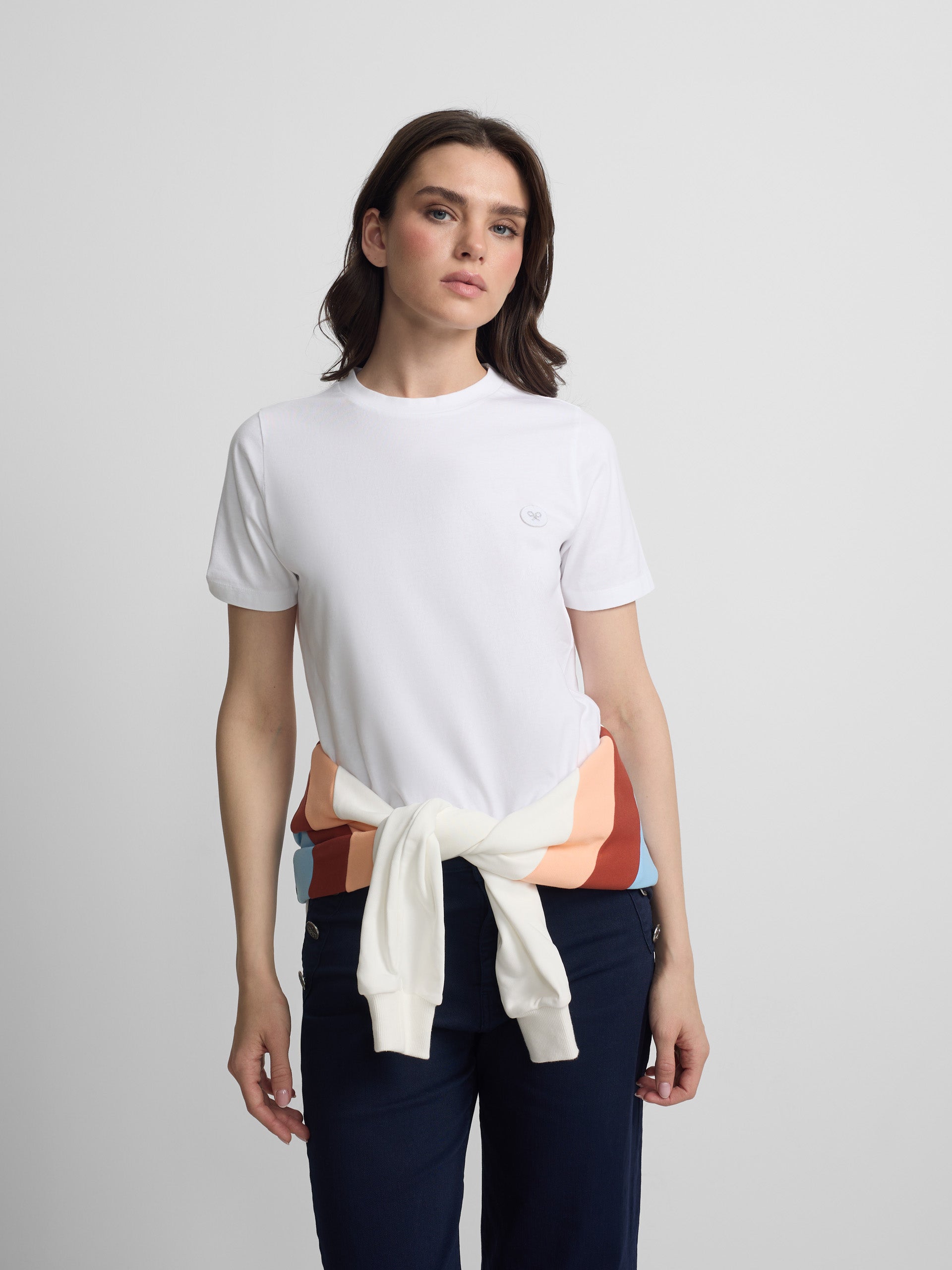 Women's Sunny White Racket T-shirt