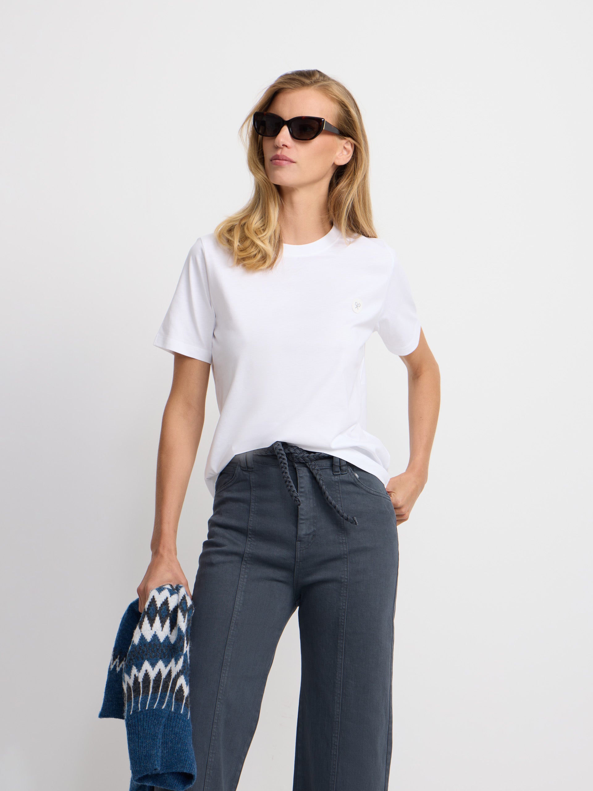 T-shirt femme sunny raquette blanche