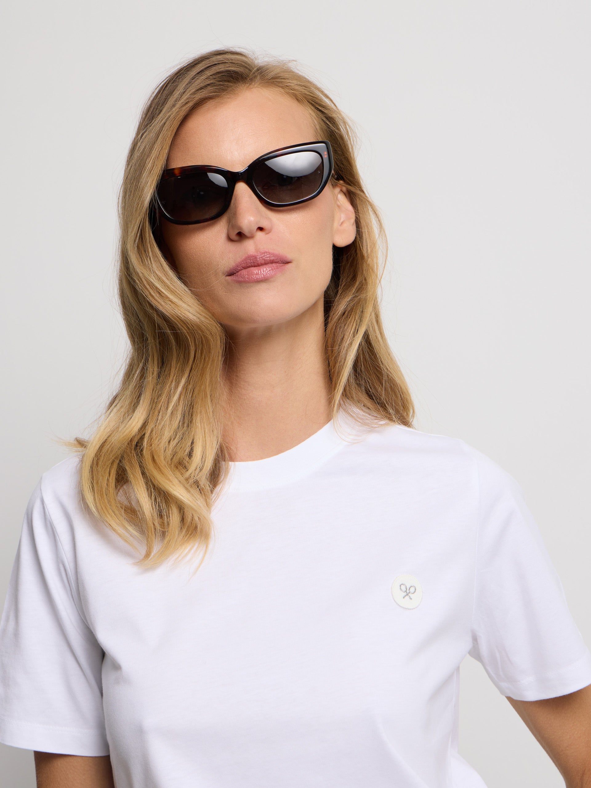 T-shirt femme sunny raquette blanche