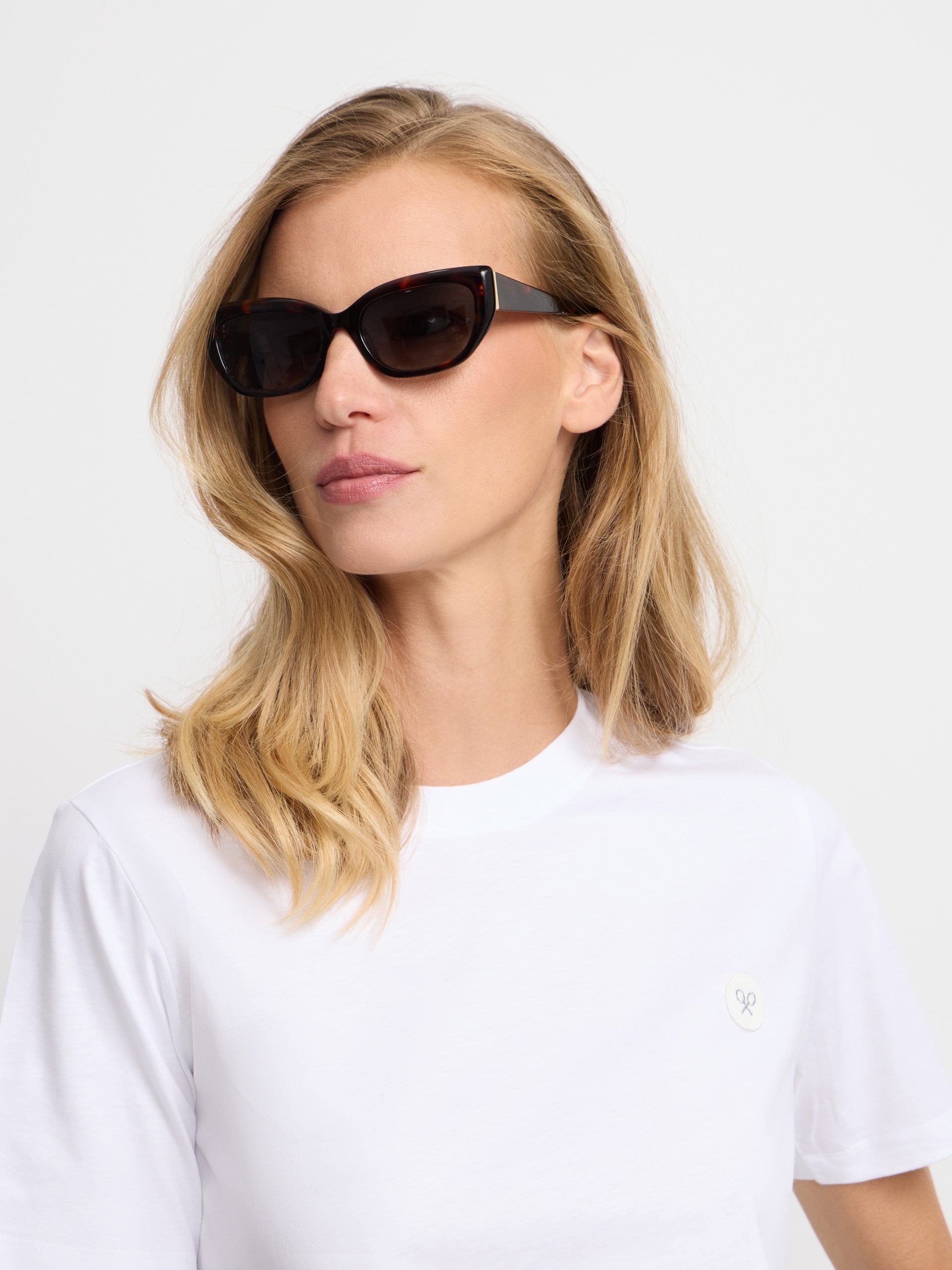 T-shirt femme sunny raquette blanche