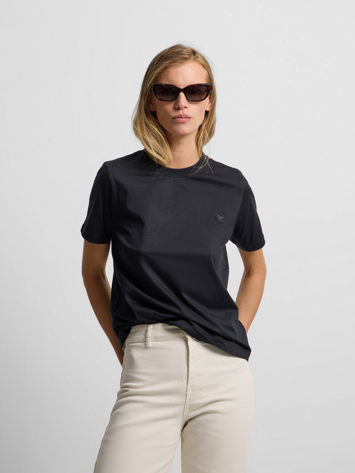 Camiseta mulher sunny raquete preta