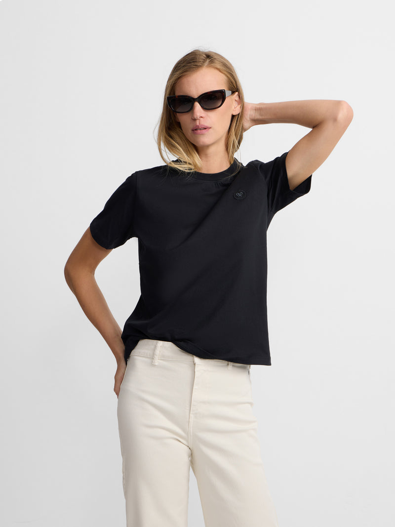 Camiseta mulher sunny raquete preta