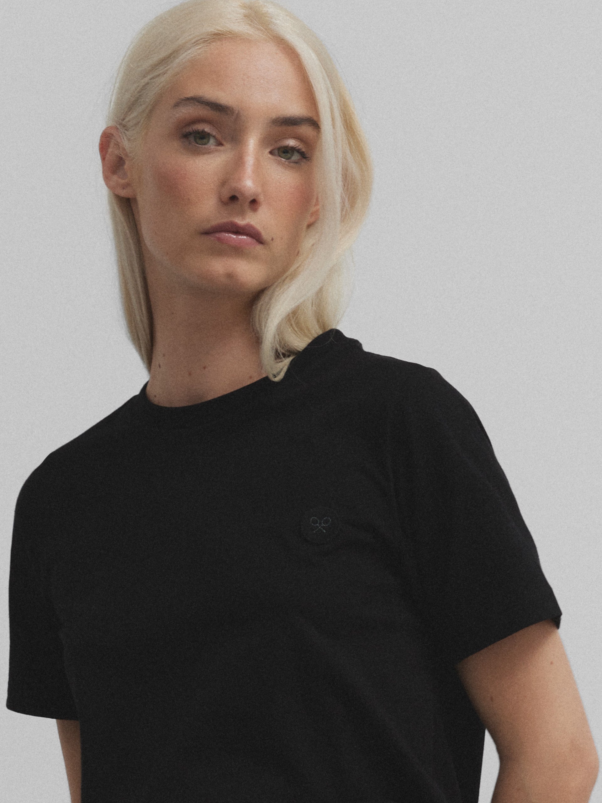 T-shirt raquette noir femme sunny