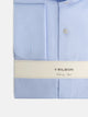 Light blue herringbone dress shirt with double cuff