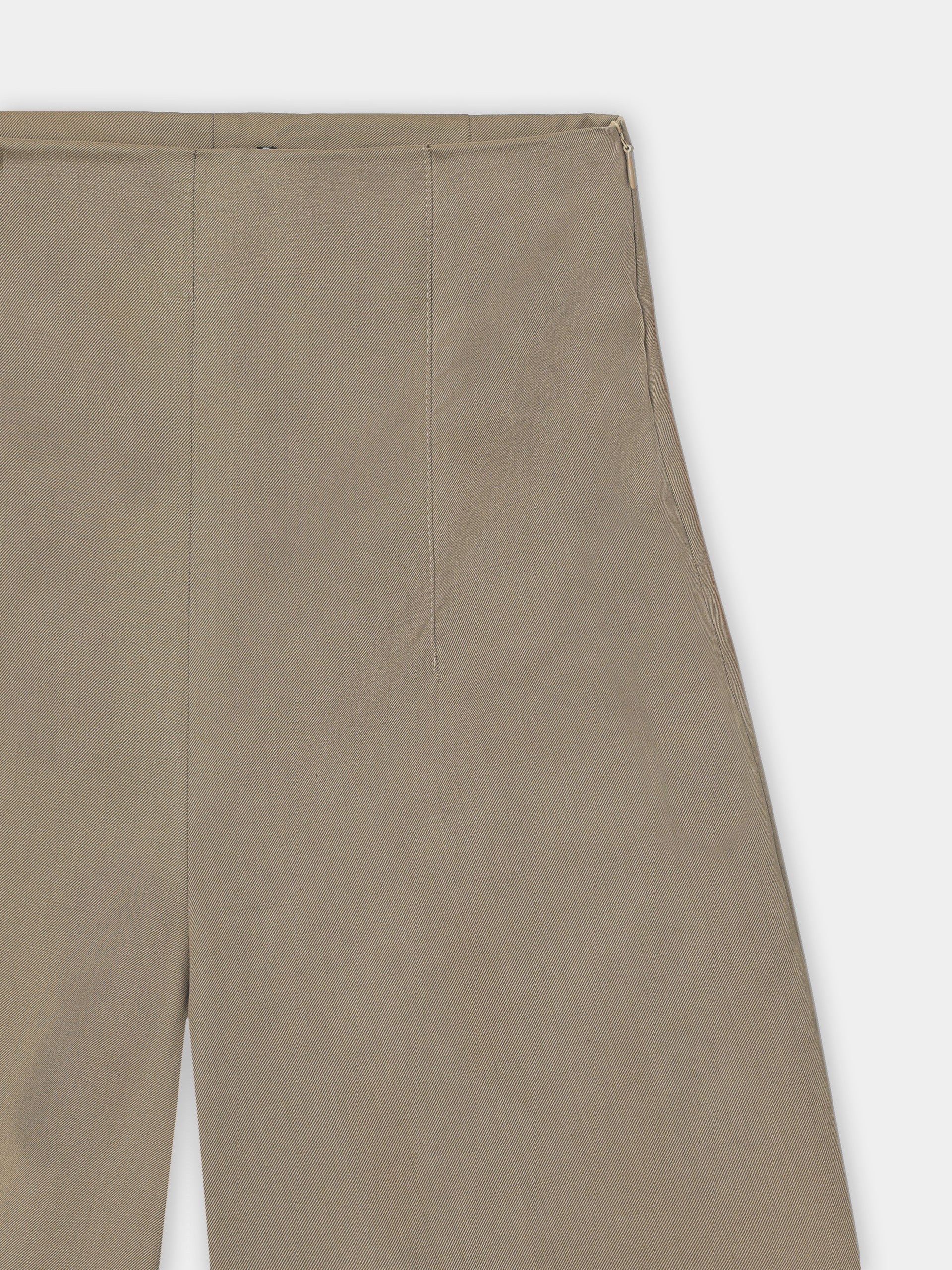 Women's unique wide beige pants