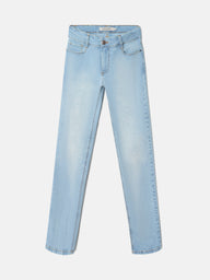 Calças de mulher slim fit ganga clara