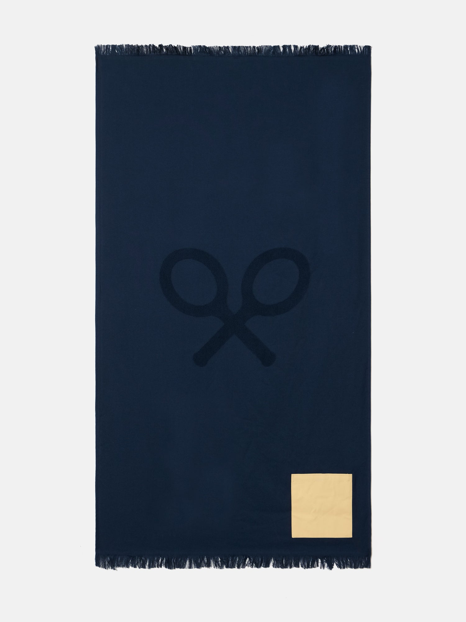 Navy blue racket towel
