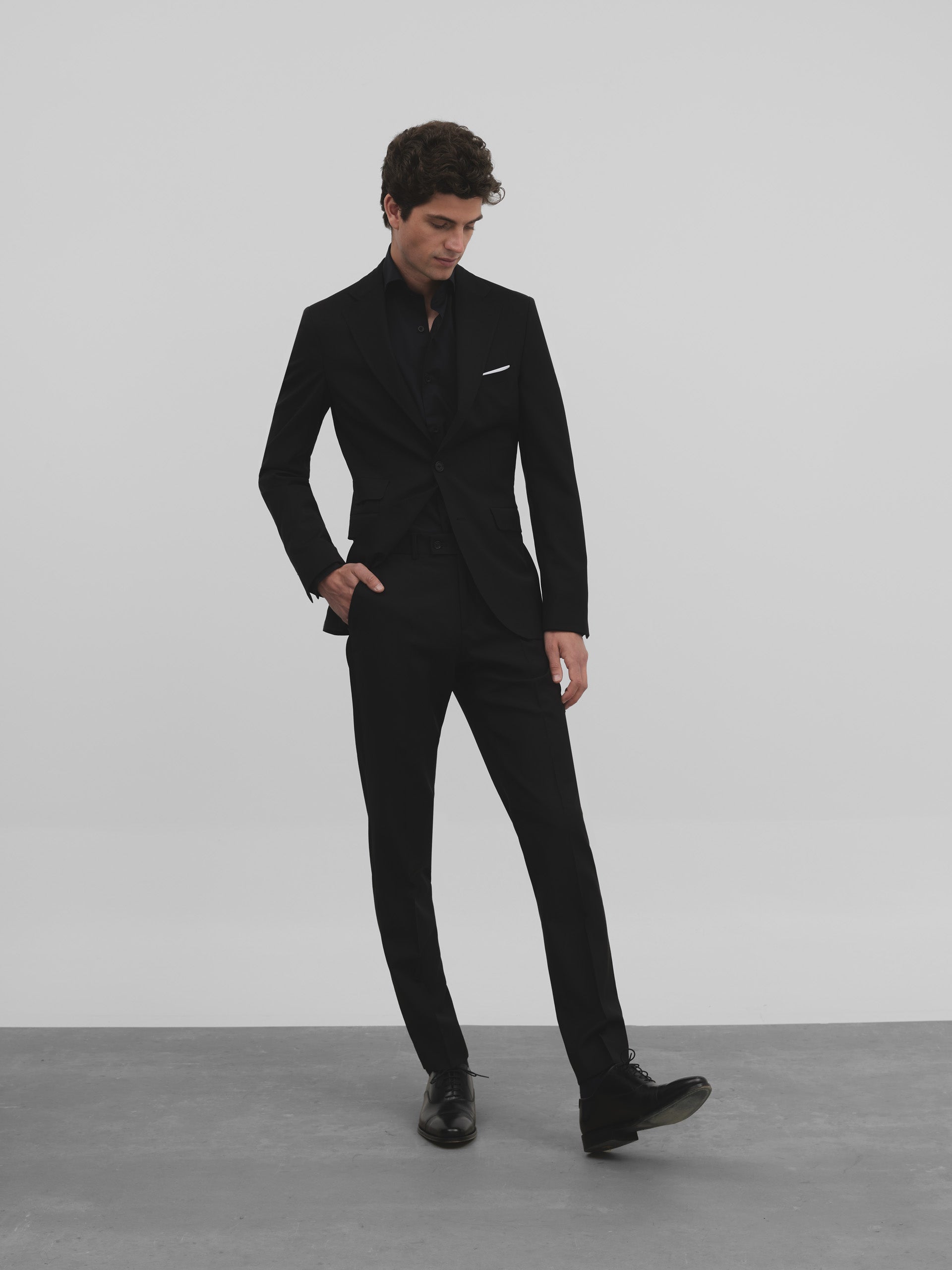 Black classic suit jacket