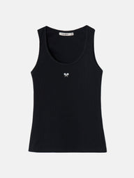 Camisola de alças preta mulher