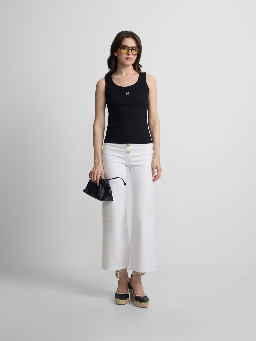 Camiseta woman tank negra