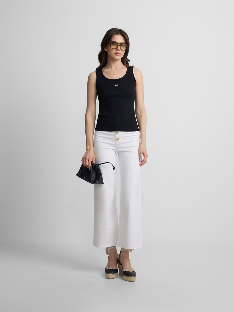 Camiseta woman tank negra