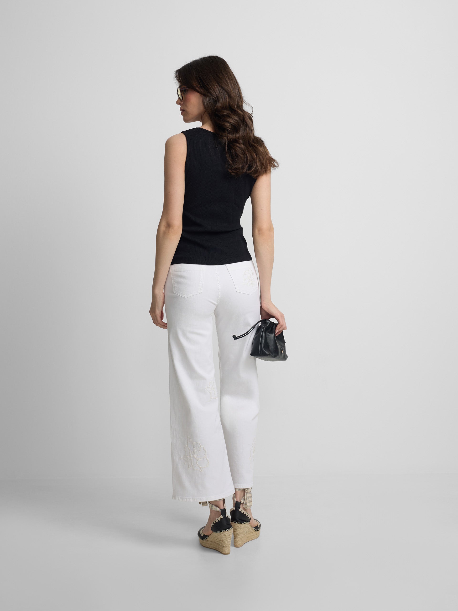 Camisola de mulher tank preta