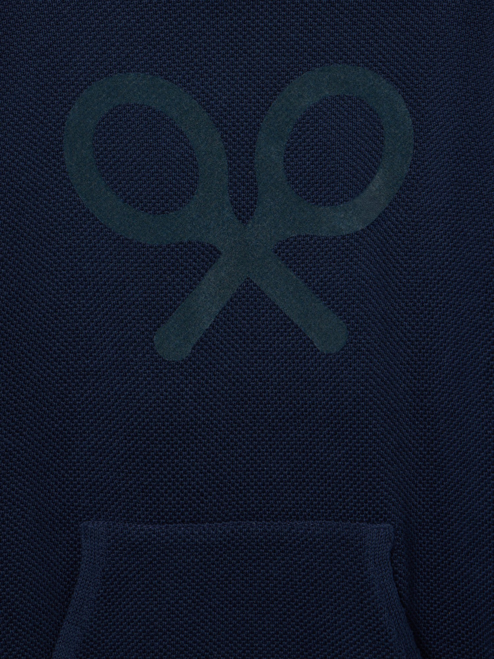 Camisola de criança com capuz raquete azul-marinho