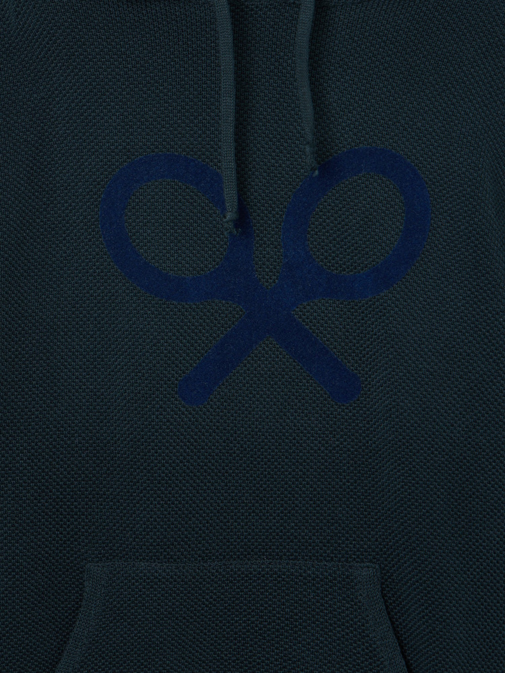 Kids green hooded racquet jersey