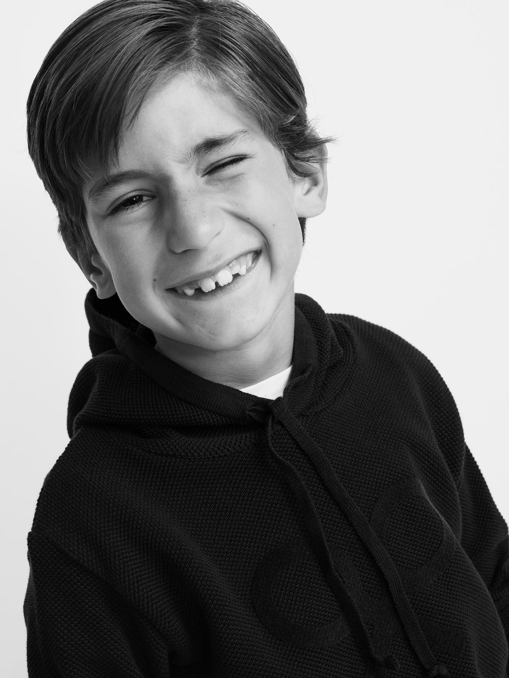 Kids green hooded racquet jersey