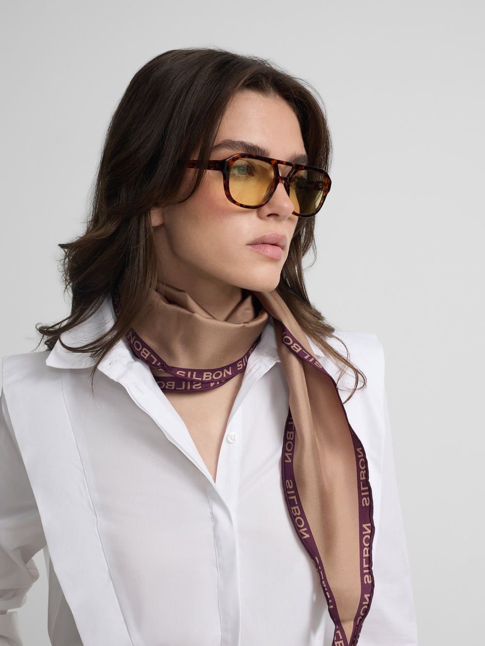 Camisa estructurada blanca