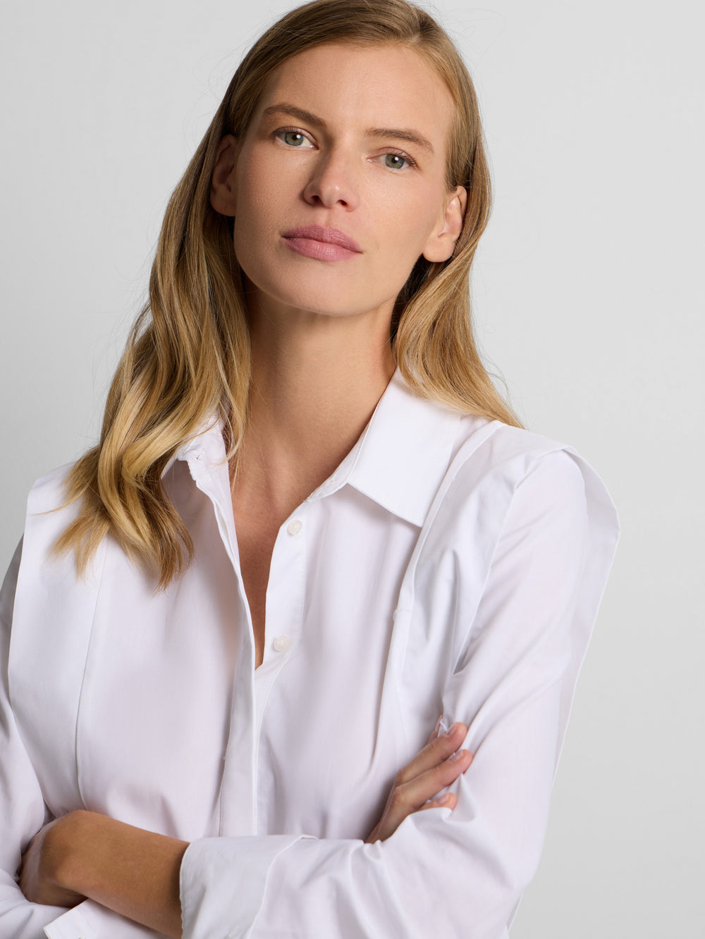 Camisa estructurada blanca