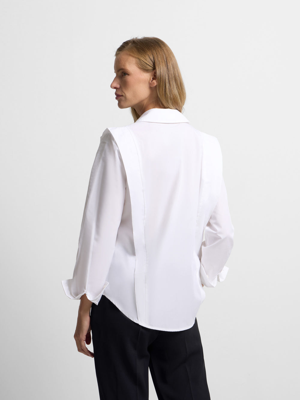 Camisa estructurada blanca