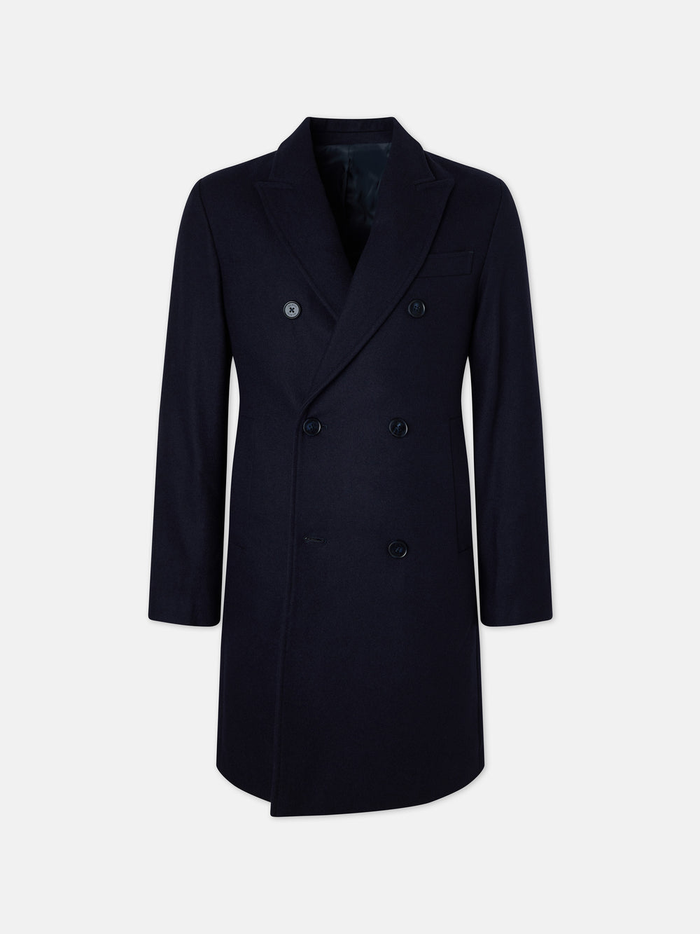 Navy blue double-breasted coat