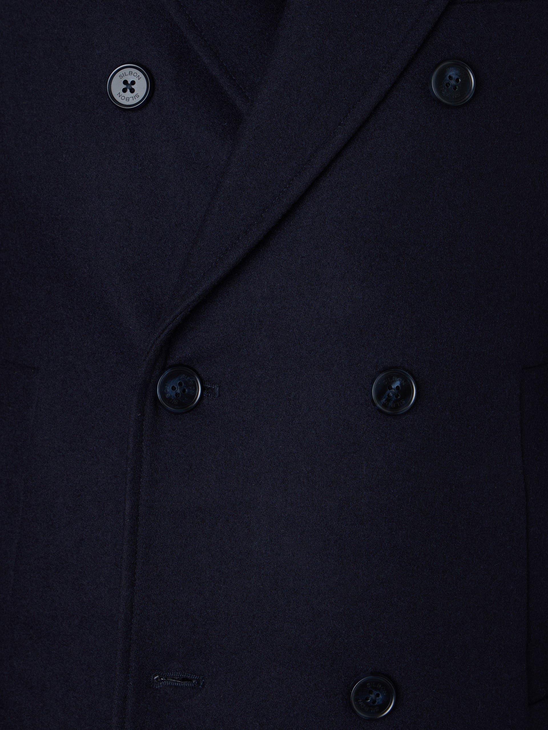 Casaco cruzado azul-marinho