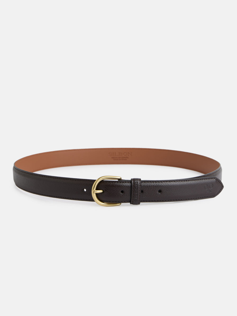 Classic brown leather belt