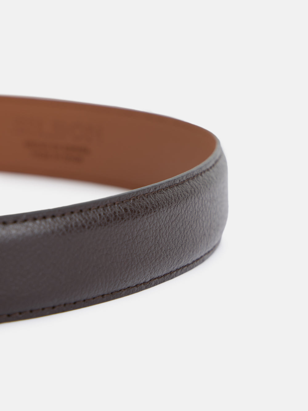 Classic brown leather belt