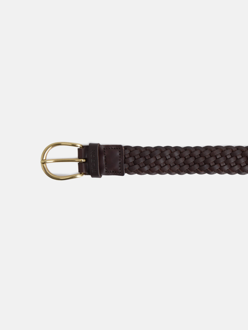 Classic braided leather belt