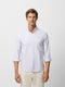 Camisa sport oxford cinzenta