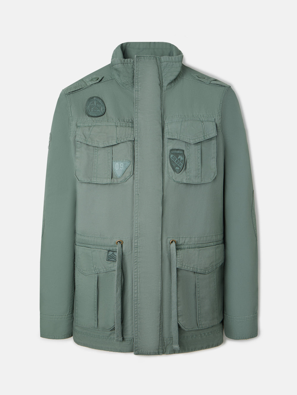 Parka militar tingida verde